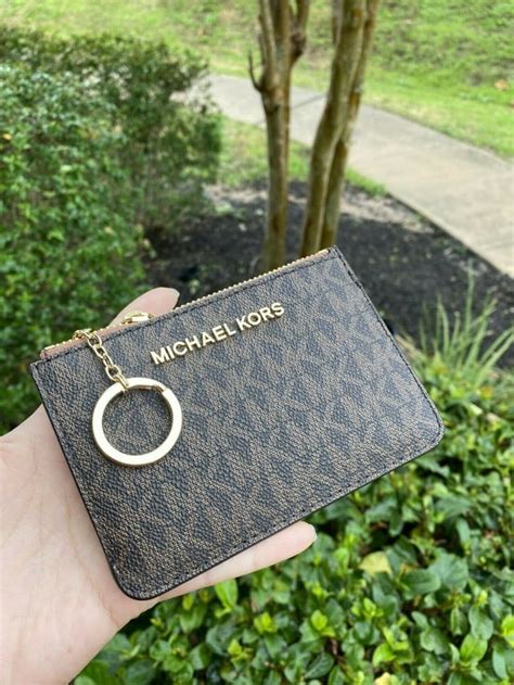 michael kors key holder wallet|michael kors business card holder.